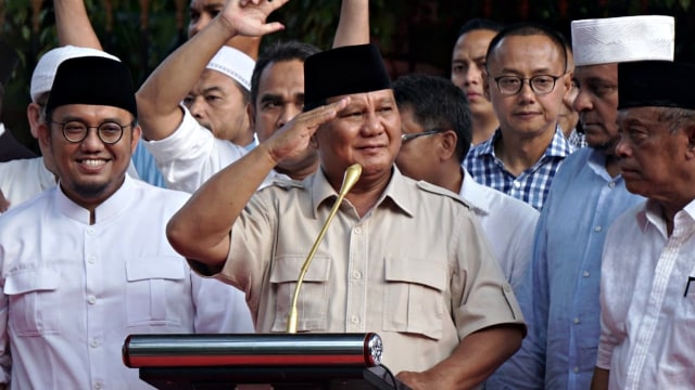 Prabowo subianto di Kertanegara, Rabu (17/4/2019). Foto: Irfan Adi Saputra/kumparan