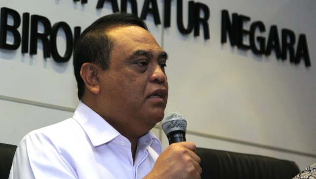 Menteri PANRB Syafruddin dalam Konferensi pers Kementerian PANRB. Foto: Nugroho Sejati/kumparan