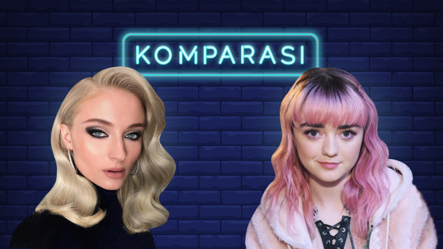 Membandingkan gaya Sophie Turner dan Maisie Williams Foto: Grafik: Nunki Lasmaria Pangaribuan/kumparan