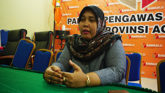 Ketua Divisi Pengawasan Panwaslih Aceh, Marini. Foto: Zuhri Noviandi/kumparan