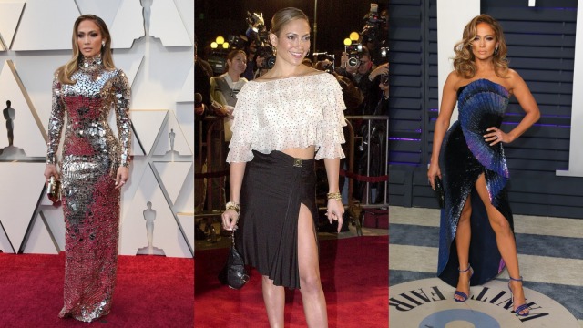 Penampilan ikonis Jennifer Lopez. Foto: Mark Ralston, Lucy Nicholson, Jean-Baptiste Lacroix/ AFP