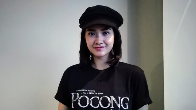 Nadya Arina saat cinema visit film 'Pocong The Origin' di BTM 21, Bogor, Kamis (18/4). Foto: Maria Gabrielle Putrinda/kumparan 