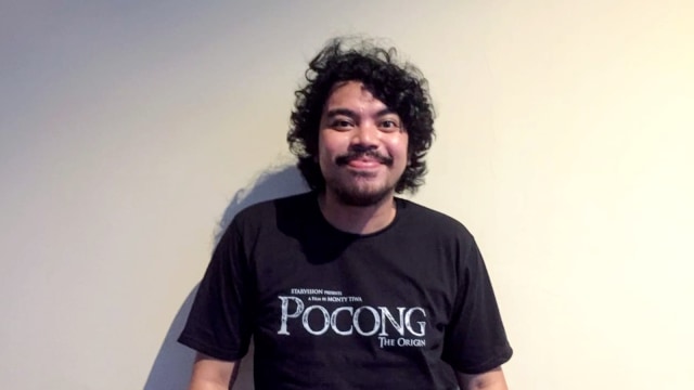 Ananta Rispo, saat cinema visit film 'Pocong The Origin' di BTM 21, Bogor, Kamis (18/4). Foto: Maria Gabrielle Putrinda/kumparan