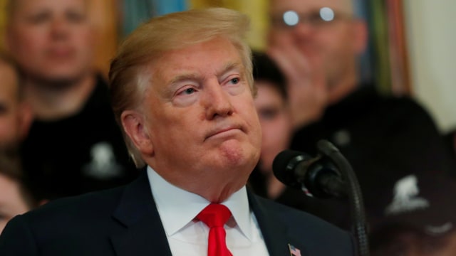 Presiden Amerika Serikat, Donald Trump. Foto: REUTERS/Carlos Barria