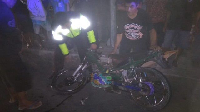 Kendaraan yang terlibat kecelakaan lalu di Jalan Veteran depan RSUD Bojonegoro, turut Desa Sukorejo Kecamatan Bojonegoro Kota. Kamis (18/04/2019)