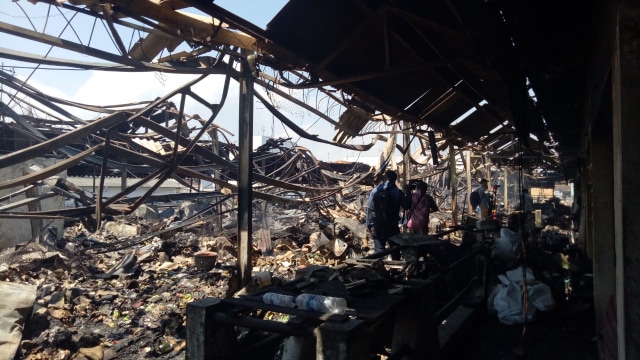 Kondisi Pasar Lawang, Kabupaten Malang, Jumat (19/4).(Foto: Ida/Tugu Malang).