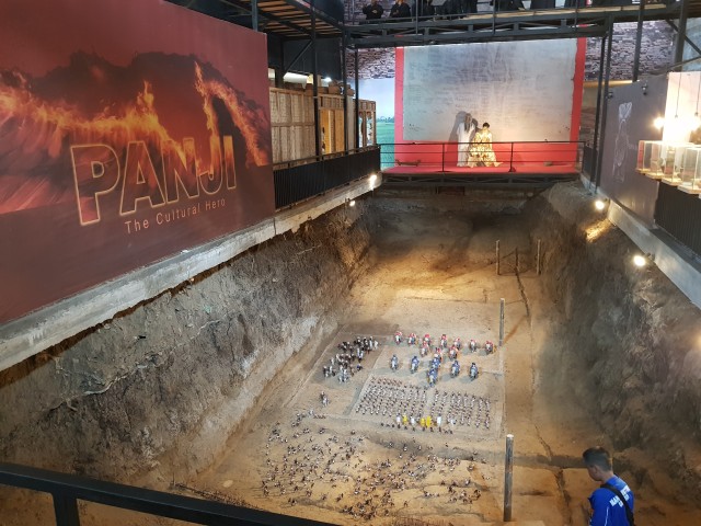  Diorama tentang pertempuran antara Kerajaan Kediri dan Kerajaan Tumapel dan Museum Panji, Tumpang, Kabupaten Malang.(foto: Irham Thoriq/Tugu Malang).