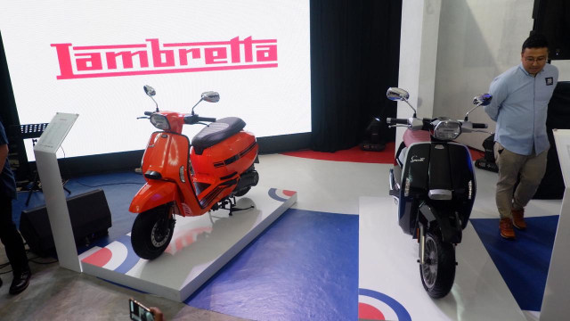 Dua model Lambretta resmi mengaspal di Indonesia, V125 Special dan V200 Special, Selasa (23/4). Foto: Aditya Pratama Niagara / kumparanOTO