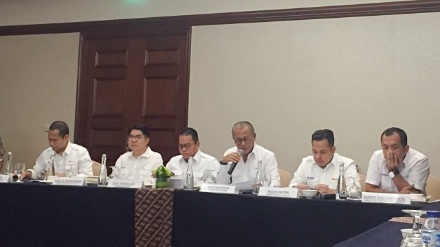 Paparan Kinerja Kuartal I 2019 PT Bukit Asam (Persero) Tbk di Ritz Carlton, Jakarta. Foto: Ema Fitriyani/kumparan