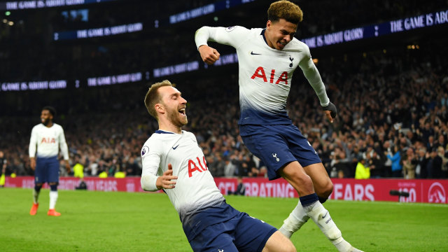 Cheers for the dynamic duo: Christian Eriksen dan Dele Alli! Foto: REUTERS/Dylan Martinez