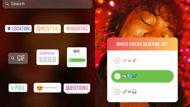 Fitur Stiker Kuis di Instagram Stories. Foto: Instagram