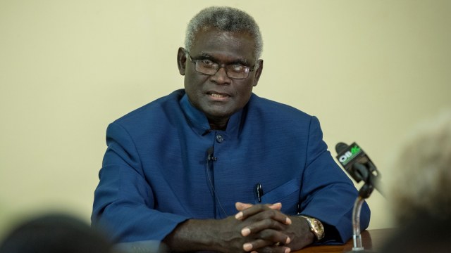 Manasseh Sogavare terpilih jadi Perdana Menteri kepulauan Solomon. Foto: AFP/Robert Taupongi
