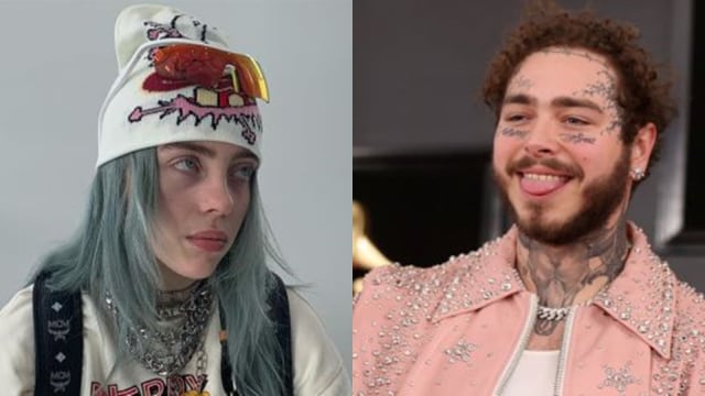 Billie Eilish dan Post Malone. Dok Reuters