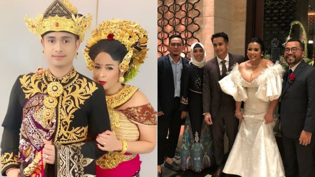 Potret manis pernikahan Ajun Perwira. Foto: (Instagram)