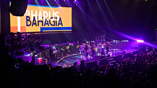Suasana konser ‘Yura Merakit Konser Jakarta’ di Balai Sarbini. Foto: Sarah Yulianti Purnama/kumparan