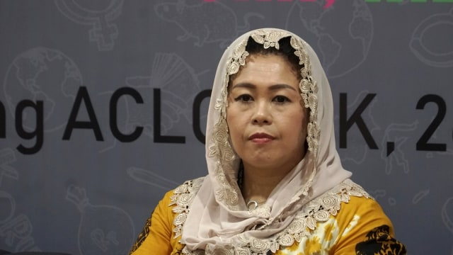 Yenny Wahid di acara Kartini Antikorupsi 2019, di Gedung ACLC KPK, Jakarta, Jumat (26/4). Foto: Nugroho Sejati/kumparan