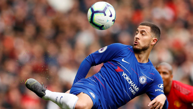 Eden Hazard saat masih membela Chelsea. Foto: Reuters