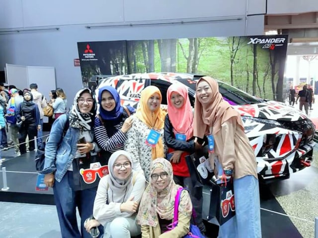 IIMS 2019,Baim Wong JatuhCinta Body Bagian Belakang Mitsubishi Xpander