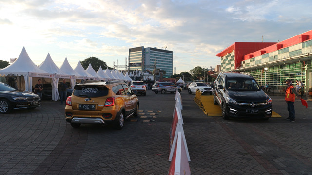 Area test drive di IIMS 2019. Foto: Ghulam Muhammad Nayazri / kumparanOTO