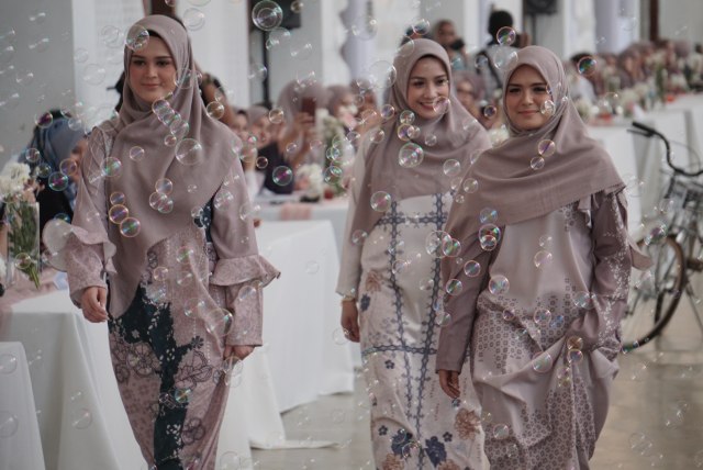 Nagita Slavina di Annual Show 2019 Vanilla Hijab. Foto: Irfan Adi Saputra/kumparan