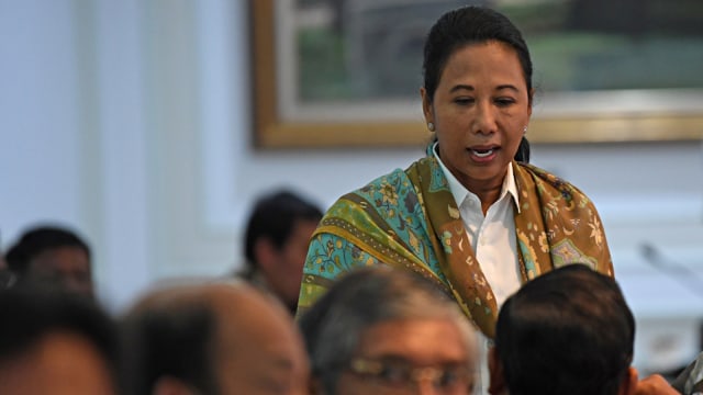 Mantan Menteri BUMN Rini Soemarno. Foto: Antara/Wahyu Putro A
