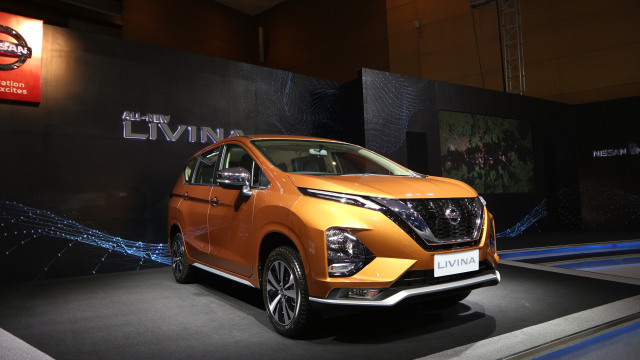 All New Nissan Livina di IIMS 2019. Foto: Ghulam Muhammad Nayazri / kumparanOTO