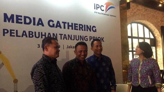 Media gathering PT Pelabuhan Tanjung Priok di Brizola, Jakarta Selatan. Foto: Ema Fitriyani/kumparan