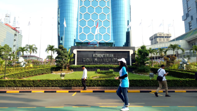 Gedung Kementerian BUMN usai direnovasi. Foto: Resya Firmansyah/kumparan