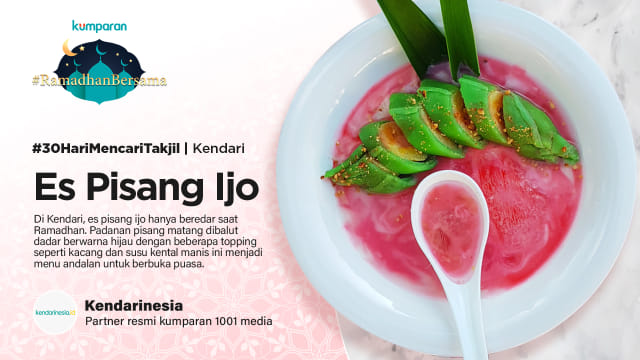 Es pisang ijo Foto: kendarinesia