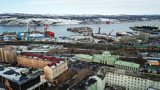 Suasana kota Murmansk di Rusia. Foto: Pixabay