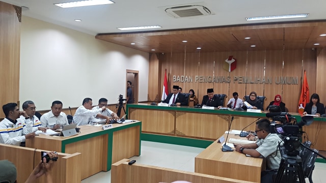 Bawaslu gelar sidang lanjutan terkait laporan BPN soal Situng KPU. Foto: Efira Tamara Thenu/kumparan