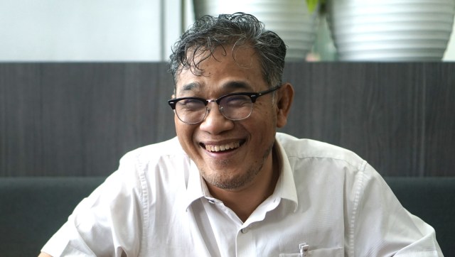 Budiman Sudjatmiko saat diwawancara di kantor Google Indonesia, Jakarta, Sabtu (4/5). Foto: Nugroho Sejati/kumparan