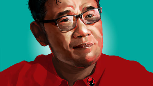 Budiman Sudjatmiko. Ilustrator: Indra Fauzi/kumparan