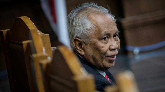 Terpidana kasus suap Ketua PTUN Medan OC Kaligis mengikuti sidang pengajuan PK di Pengadilan Tipikor. Foto: Antara/Aprillio Akbar