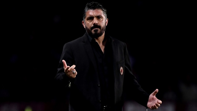 Pelatih AC Milan, Gennaro Gattuso. Foto: MARCO BERTORELLO / AFP