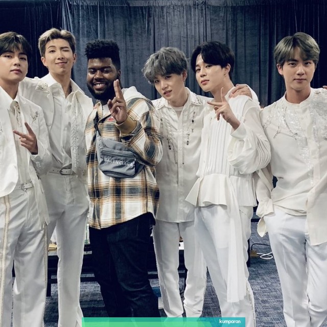 BTS sebut akan berkolaborasi dengan musisi AS, Khalid. Foto: Twitter/@bts_twt