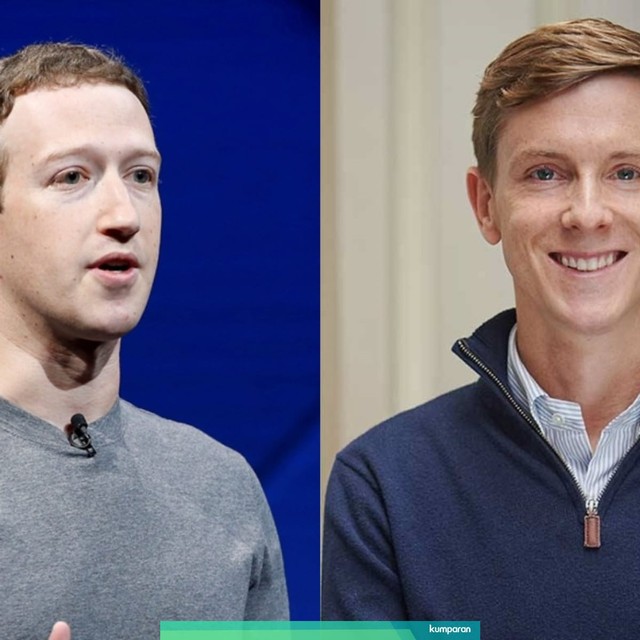 Dua pendiri Facebook, Mark Zuckerberg dan Chris Hughes. Foto: Reuters