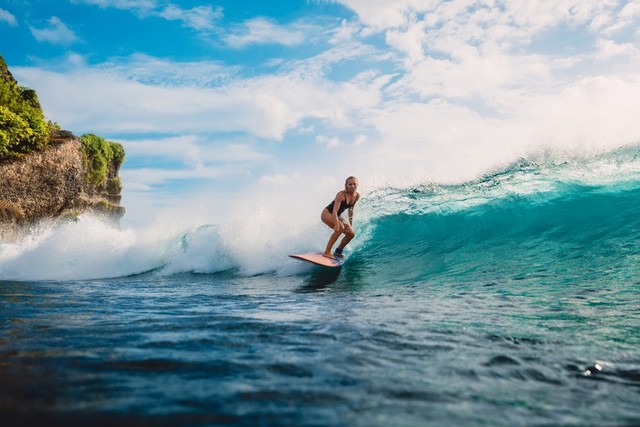 Ilustrasi surfing. Foto: Shutterstock