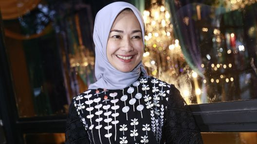 Mantan Puteri Indonesia, Alya Rohali saat hadir di acara launcing salah satu produk dikawasan Patiunus, Kebayoran Baru, Jakarta, Senin, (13/5/2019). Foto: Ronny/Kumparan