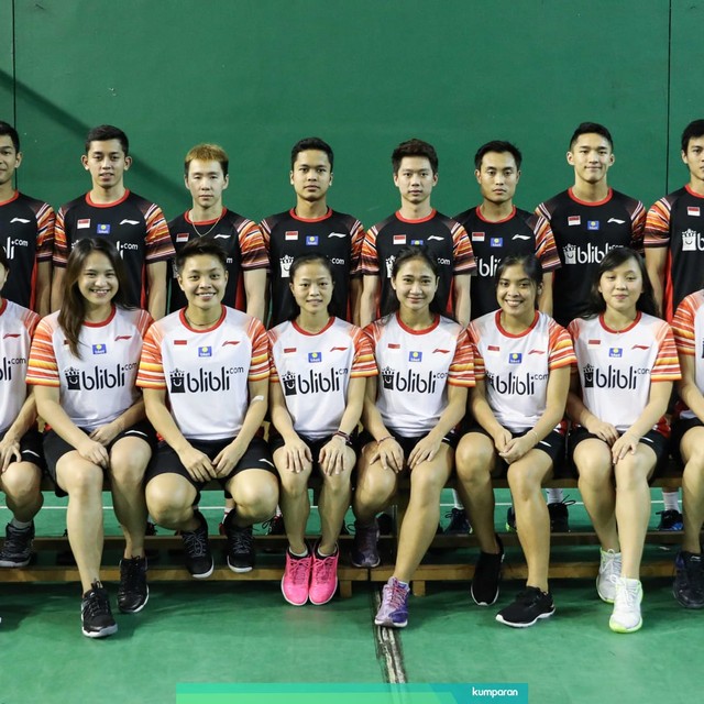 20 pemain andalan PBSI di Piala Sudirman 2019. Foto: Dok. PBSI