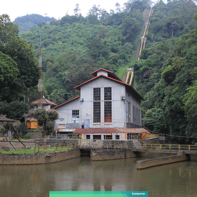 Suasana PLTA Lamajan di Kecamatan Pangalengan, Kabupaten Bandung. Foto: Irfan Adi Saputra/kumparan