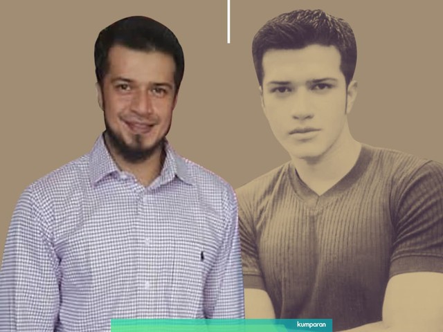Perubahan penampilan Primus Yustisio sebelum dan sesudah berhijrah. Foto: Infografik: Nunki Lasmaria Pangaribuan/kumparan.
