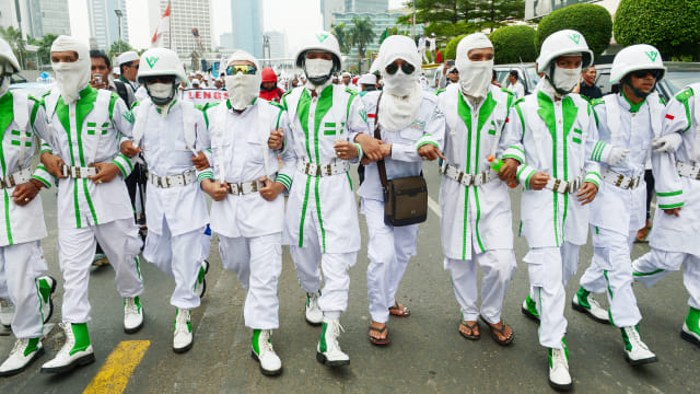 Demo Massa FPI di Jakarta pada 10 November 2014. Foto: AFP/ADEK BERRY
