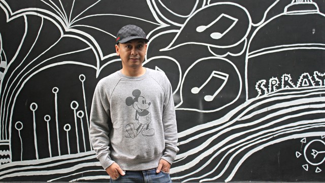 Pemain dan Sutradara film Single 2, Raditya Dika saat berkunjung ke kantor kumparan. Foto: Faisal Rahman/kumparan