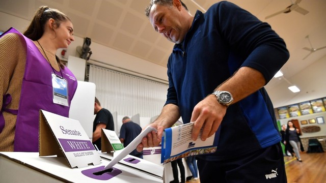 Suasana pemilu di Australia. Foto: AFP