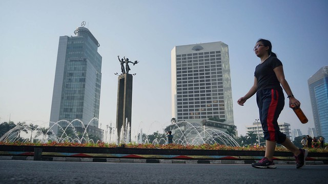 Suasana Car Free Day (CFD) di Bundaran HI, Minggu (19/5/19) Foto: Jamal Ramadhan/kumparan