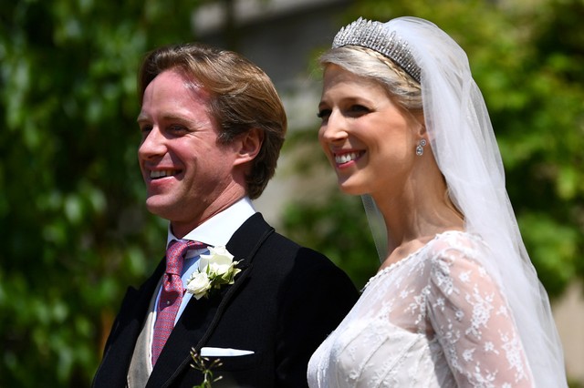 Lady Gabriella Windsor and Thomas Kingston leave St George's Chapel Foto: Victoria Jones, REUTERS
