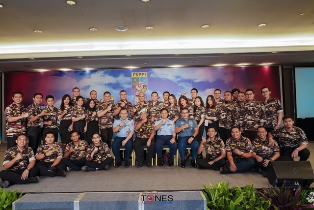 Suasana pelantikan Generasi Muda FKPPI pada Jumat, 18 Mei 2019 di JCC Senayan, Jakarta (istimewa)