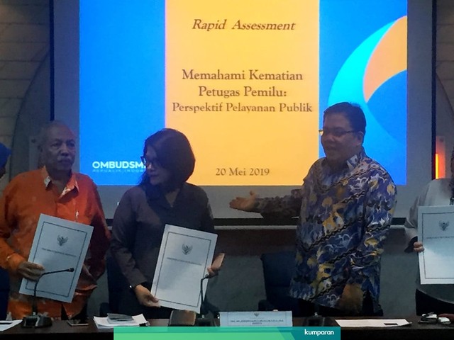 Ombudsman RI saat melakukan Kajian Singkat (Rapid Assesment) terkait Kematian Petugas Pemilu. Foto: Moh Fajri/kumparan