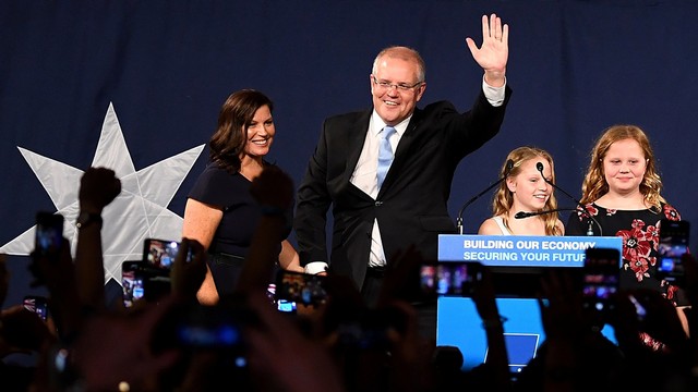Perdana Menteri Australia Scot Morrison Foto: Reuters/AAP Image/Dean Lewins